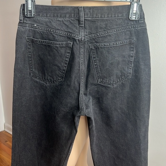 & Other Stories High Rise Straight Leg Jeans Black Size 29 - Picture 6 of 9